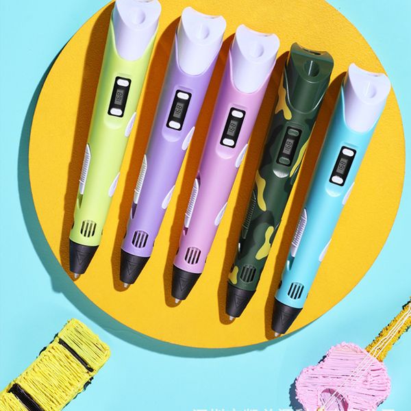 3D Pen DIY Pen 3D Printer Pen Drawing Pencil 3d Printing Pen With 100M PLA Filament Christmas Birthday Gift For Kids