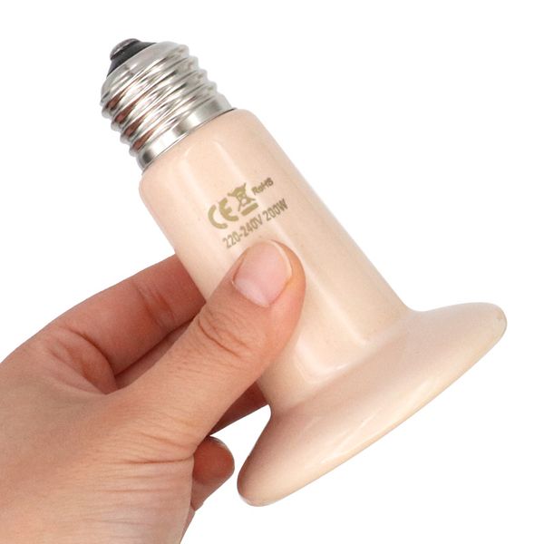 1 pc reptile animals no light far infrared ceramic heating lamp ceramic emitter heat lamp bulb heating light for lizard snake