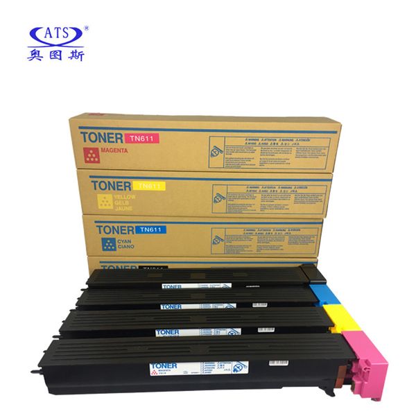 1PC TN611 CMY460g BK690g TN Toner Cartridge For Konica Minolta C451 550 650 451 C550 C650 TN611 Compatible Toner Powder
