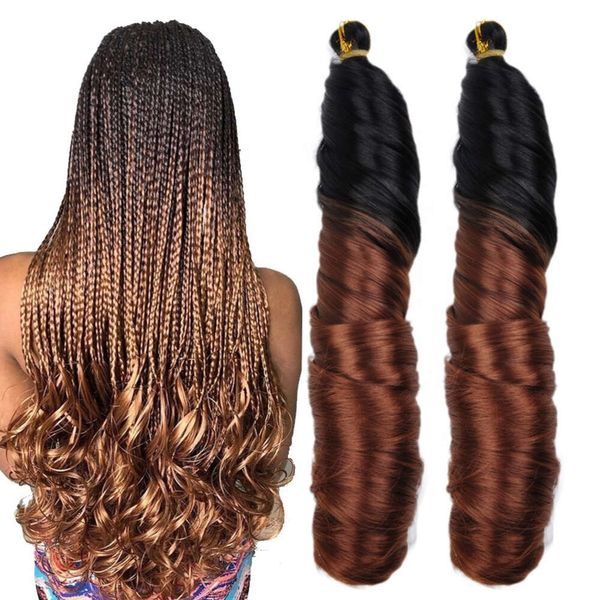 

Thomson Loose Wave Crochet Braids Hair wig braid with wavy curls, 1b 24 inches 150g