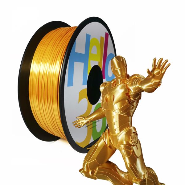 Silk PLA Filament 1.75mm 1kg 3D Printer Filament Silk Filament Shine 3D Pen Printing Material Shiny Gold Black Silver Multipack