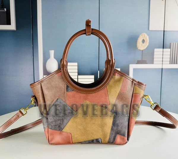 Luxury Shoulder Bag Designer Vintage Patchwork Leather Fashion Large Capacity Tote Bag For Men Women Outdoor Travel Bag 2 Sizes Shopping Bag, 35x35cm
Luxury Shoulder Bag Designer Vintage Patchwork Leather Fashion Large Capacity Tote Bag For Men Women Outdoor Travel Bag 2 Sizes Shopping Bag, 35x35cm