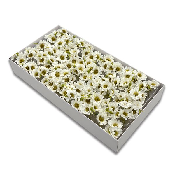 50pcs (3 Flowers Heads=1PCS) Artificial Chrysanthemum for Wedding Valentine's Day Bouquet Home Gift Box Decor Daisy Flower Heads