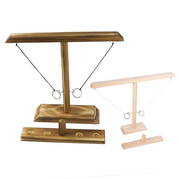 Drinking Game Toy Wooden Ring Toss Game Toss Hook Board games montessori toy games kids toys for children adult Party Home Game