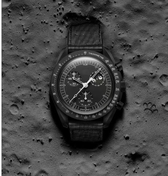 Multicolor bioceramic Planet Moon Men's Watch Fully Functional Quartz Chronograph Mercury Mission 42mm Nylon Luxury Watch Limited Edition Master Watch, Army green
Multicolor bioceramic Planet Moon Men's Watch Fully Functional Quartz Chronograph Mercury Mission 42mm Nylon Luxury Watch Limited Edition Master Watch, Army green