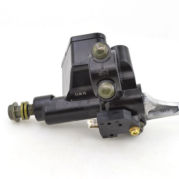 Motorcycle Right Master Brake Pump With Lever For Suzuki AN125 AN 125 Scooter Moped Spare Parts