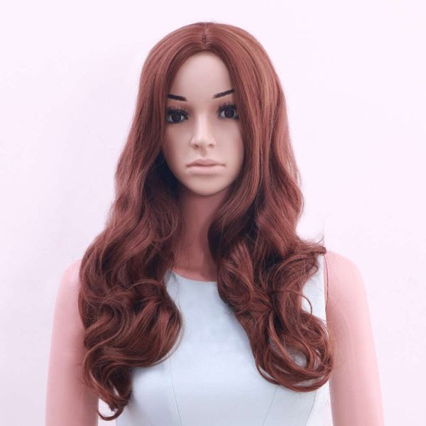 Wig female long curly hair style high temperature silk full head cover, Picture color
Wig female long curly hair style high temperature silk full head cover, Picture color