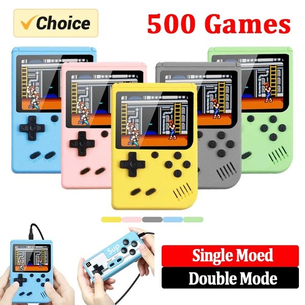 Retro Handheld Console with 400, 500, 800 Classic Games, 3.0 Inch Color LCD Screen, Portable Mini Video Game Player for Kids and Adults dh910320090