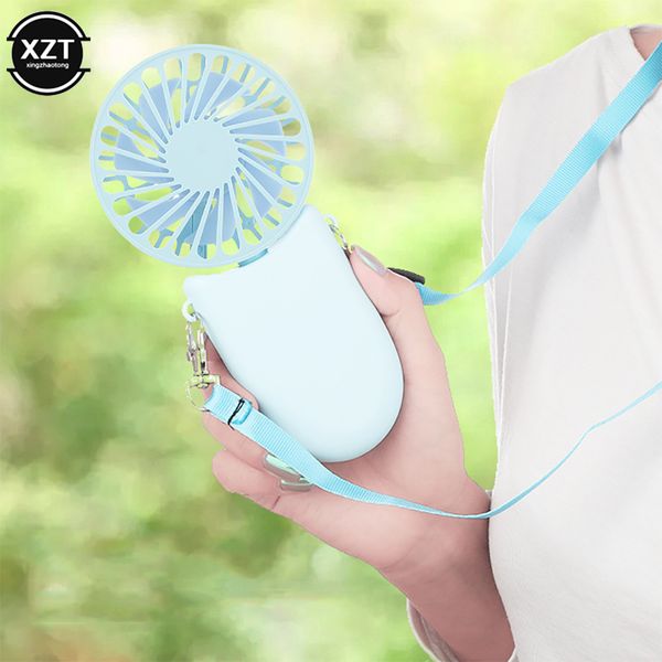 New Hanging Neck Foldable Small Electric Fan Portable Handheld Creative Student Dormitory Sports USB Outdoor Mini Fan
