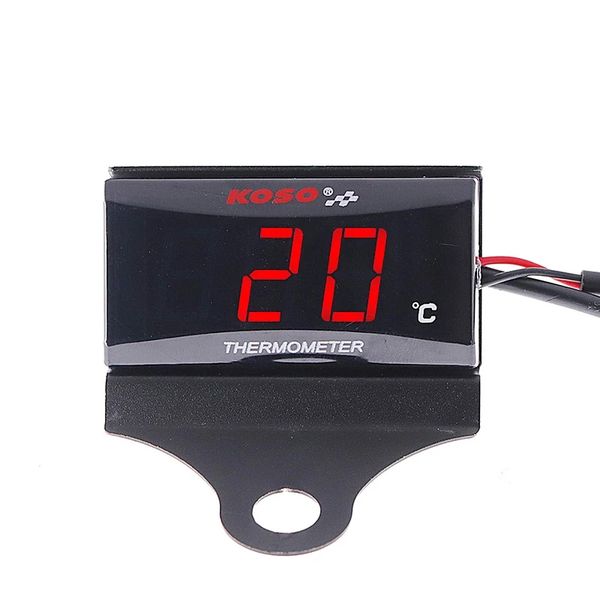 Motorcycle Water Temperature Gauge Universal Digital Led Display Koso Meter For Yamaha MT 07 NMAX BWM Thermometer Sensor Adapter