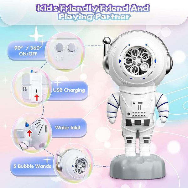 Bubble Automatic Maker Astronaut 360 Degree Rotatable Bubble Machines For Outdoors Automatic Bubble Toys For Parties Outdoor &
Bubble Automatic Maker Astronaut 360 Degree Rotatable Bubble Machines For Outdoors Automatic Bubble Toys For Parties Outdoor &