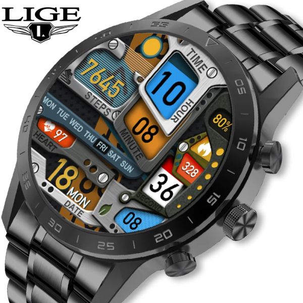 LIGE Watches New Smart Men Heart Rate Monitor ECG+PPG Men's Fiess Tracker Watch Dial Call Smartwatch for Xiaomi 's watch
LIGE Watches New Smart Men Heart Rate Monitor ECG+PPG Men's Fiess Tracker Watch Dial Call Smartwatch for Xiaomi 's watch