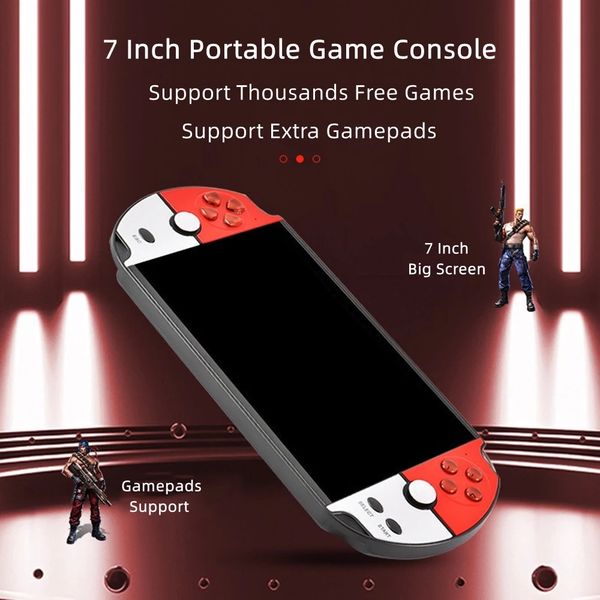 7 inch Portable Retro Video Game Console Built in 16GB 3000+ games Handheld Game Player Games Video Player Children's gifts