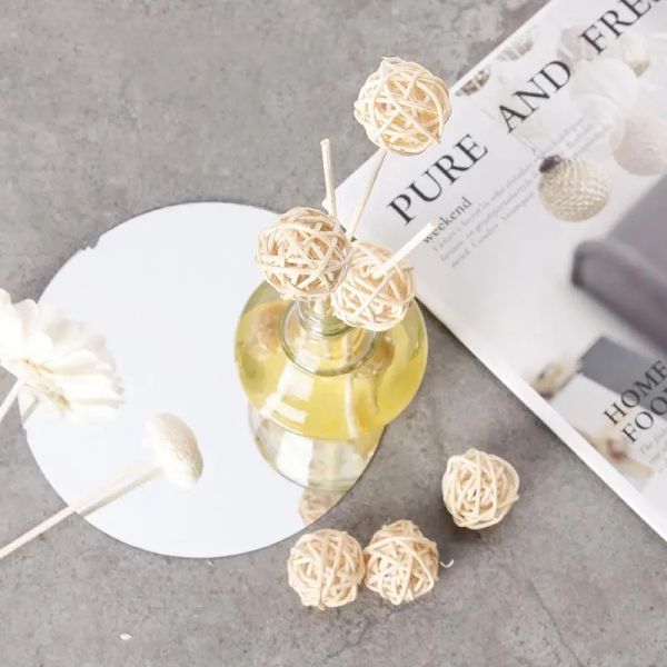 20-50pcs Natural DIY Wood Stickes Handmade Extra Thick Rattan Aromatherapy new Diffuser Refill Sticks Woodworking 2025 Rattan Stick