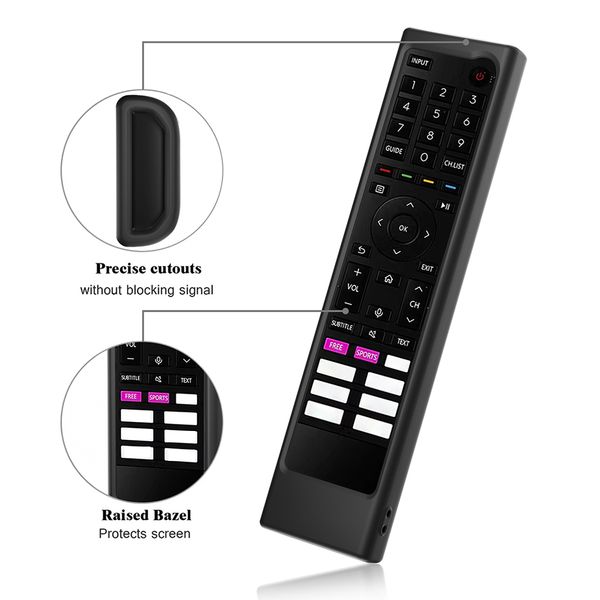 Remote Control Cover Protector Shockproof Remote Control Covers Anti-Slip with Lanyard Accessories for Hisense ERF3C80H ERF3A80H