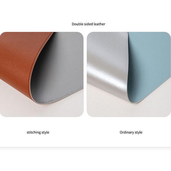 Gaming Mice Mat Comfortable Mouse Pad Gamer Portable Home Office Mouse Pad Desk Writing Mat PU Leather Laptop PC Mats