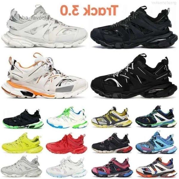 

Track 3 LED Shoe New Fashion Womens Shoes Track 3.0 Luxury Trainers Triple s Black White Pink for Man Drop Shipp, Green