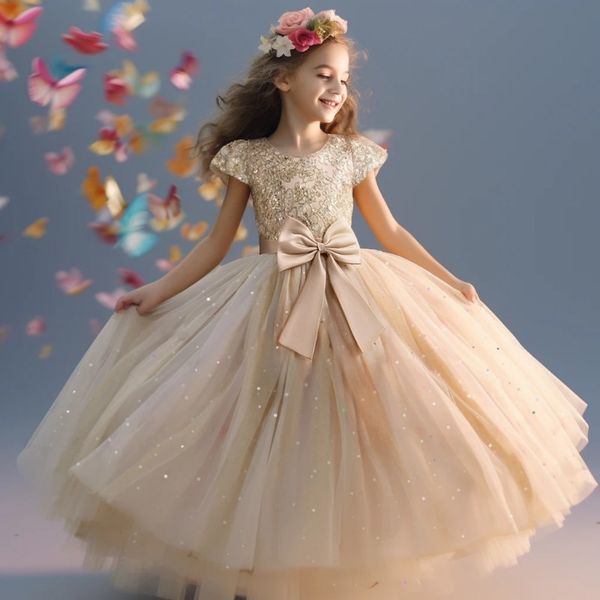 Elegant Teens Girls Dress Lace Princess Pageant Birthday Party First Communion Gowns Bridesmaid Flower Girl Dresses for Wedding, White
Elegant Teens Girls Dress Lace Princess Pageant Birthday Party First Communion Gowns Bridesmaid Flower Girl Dresses for Wedding, White