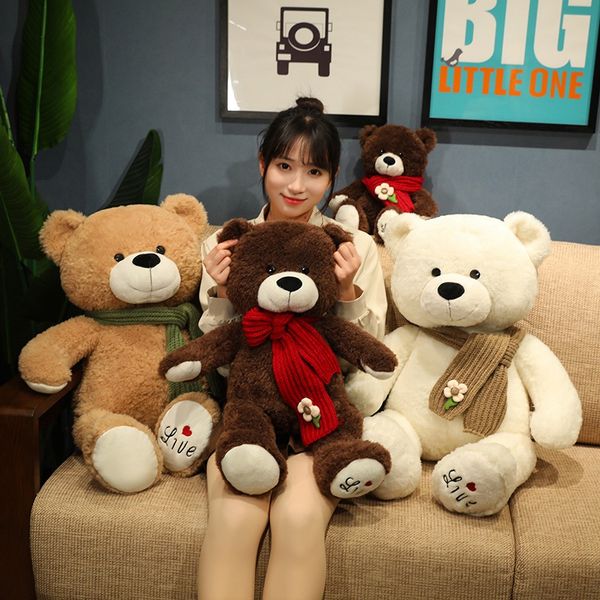 New 40-80cm Cute Scarf Teddy Bear Plush Toy Soft Stuffed Animal Doll Toys Kawaii Xmas Birthday Gift for Girls Boys Kids Children s, White
New 40-80cm Cute Scarf Teddy Bear Plush Toy Soft Stuffed Animal Doll Toys Kawaii Xmas Birthday Gift for Girls Boys Kids Children s, White