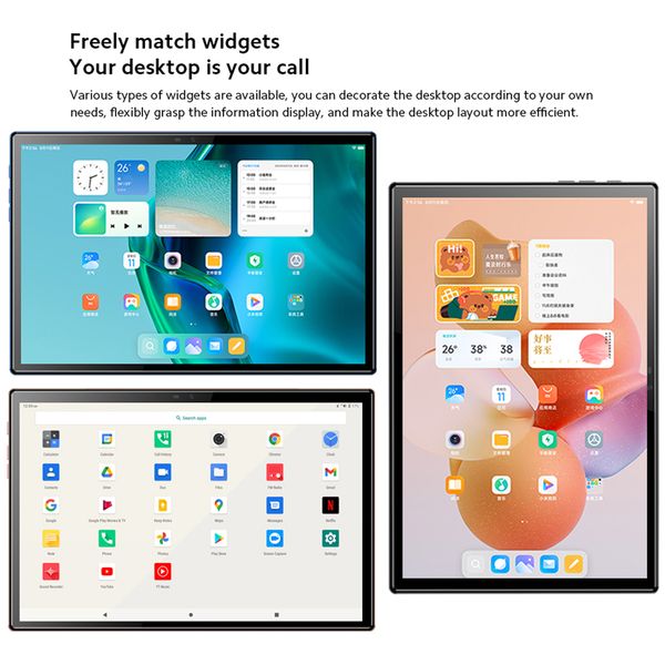 Global 10.1 Inch Android Tablet 8GB RAM 256GB ROM GPS Wifi Sim Card Mobile PHone Dual 4G/5G Network Tablets Android 12