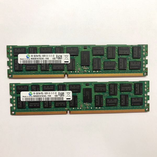 1Pcs For Samsung RAM 8G 8GB 2RX4 PC3L-10600R 1333 DDR3L Server Memory M393B1K70CH0-YH9
