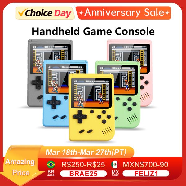 Retro Mini Handheld Video Game Console Game Player Portable Built in 500 Games 2.4 Inch HD Screen Gift for Kids Support 2 Player