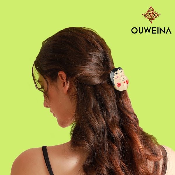 New character expression back of the head hair clips large grab clip splicing acetate shark clip headdress handmade printing
New character expression back of the head hair clips large grab clip splicing acetate shark clip headdress handmade printing