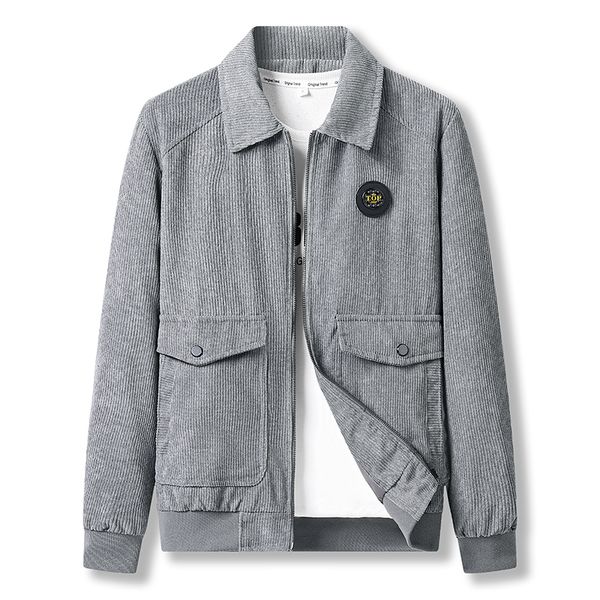 2024 New Men Autumn Jacket Fleece Warm Bomber Jacket Male Green Vintage Coat Spring High Quality Casual Coats