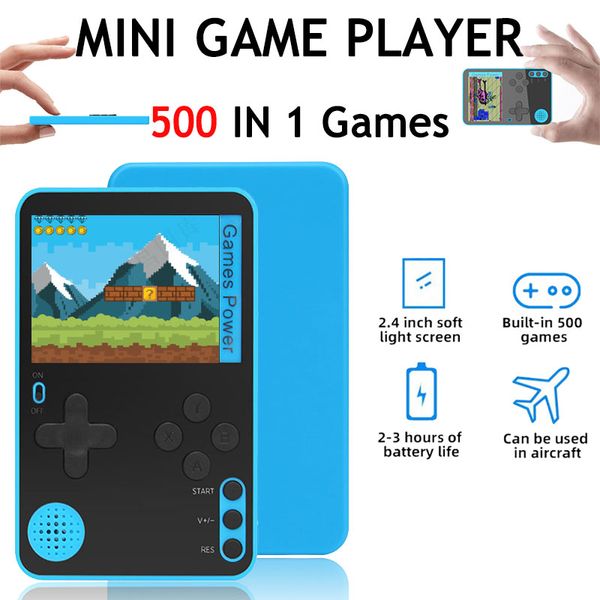 K10 Portable Video Game Console Handheld Game Player for Kids Portatil Retro Console Built in 500 Games Mini Game Machine