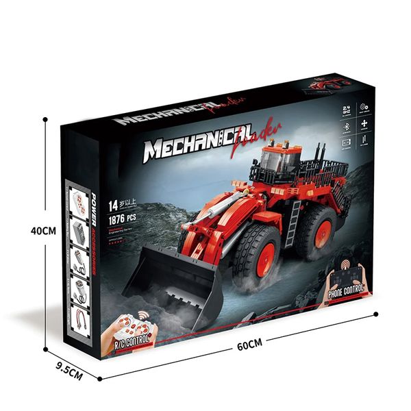Remote 1876PCS Control Excavators Loader Building Blocks City High-Tech Engineering RC Vehicle Bricks Kids Toys Holiday Gifts
Remote 1876PCS Control Excavators Loader Building Blocks City High-Tech Engineering RC Vehicle Bricks Kids Toys Holiday Gifts