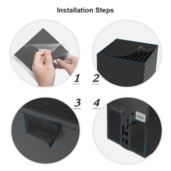 Cooling Fan Filter Dustproof Cover for Xbox Series X Gaming Console Dust Cover Game Host Dustproof Net Rack For XBOX Series X