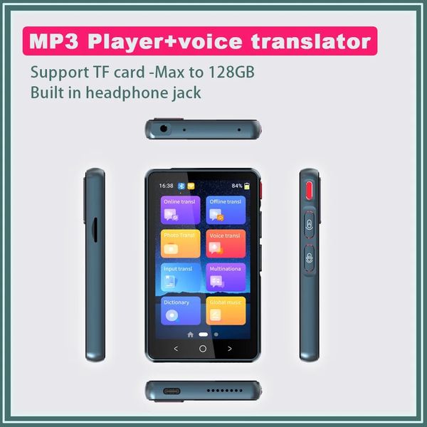 135 Languages Smart Voice Translator 4 Inch Screen Portable Real-time Multi-Language Speech Offline Translator Photo Translate