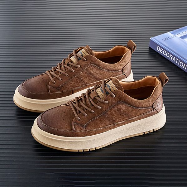 Designer shoes The first layer of cowhide men's shoes 2024 new spring autumn leather retro soft sole sports casual shoes men's shoes, Brown
Designer shoes The first layer of cowhide men's shoes 2024 new spring autumn leather retro soft sole sports casual shoes men's shoes, Brown