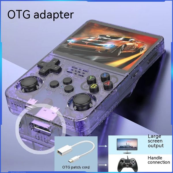 New R36 Open-source Handheld Game Console Retro Gbafcgb Arcade Game Retro Handheld Game Console 3d Dual System Children's Gift