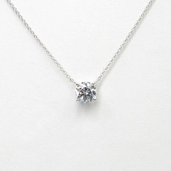 Lnngy 1CT 2CT 3CT Moissanite Pendant Necklace For Women Original 925 Silver Chains Solitaire Drop Necklaces Bridal Fine Jewelry