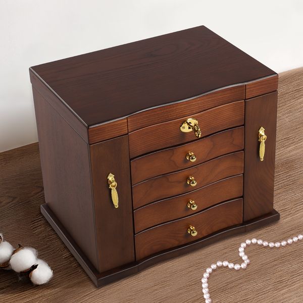 Organizer Wood Combo Lock Vintage Style Storage Box with Mirror 
Organizer Wood Combo Lock Vintage Style Storage Box with Mirror