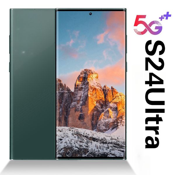 

Ultra Phone S24 5G Smartphone Face recognition Unlock 6.8-inch HD Full screen video Email Clear display 20MP camera GPS 512GB 256GB phone storage Multiple languages, Black