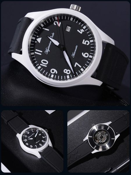 Mysterious Code 41mm Ceramic Pilot Automatic Sports Watch Men Air Force Mechanical Wristwatches Clocks ST2130 SW200 1e, Black
Mysterious Code 41mm Ceramic Pilot Automatic Sports Watch Men Air Force Mechanical Wristwatches Clocks ST2130 SW200 1e, Black