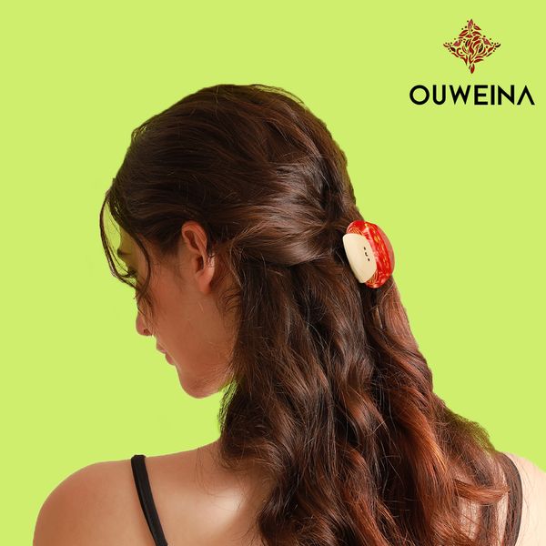 New red mushroom back of the head hair clips large grab clip splicing acetate shark clip headdress handmade printing
New red mushroom back of the head hair clips large grab clip splicing acetate shark clip headdress handmade printing