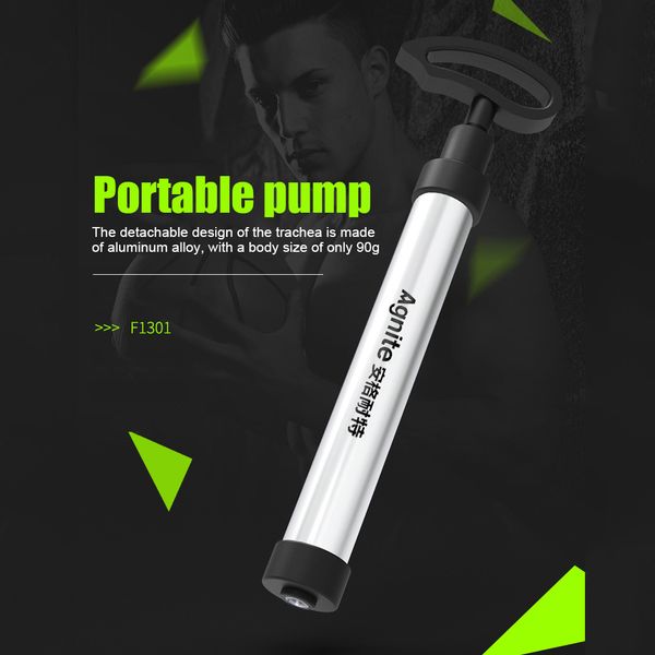 Portable Hand Air Pump Manual Multifunctional Hand Pump Inflator Fast Inflation with Needle for Volleyball Football Basketball