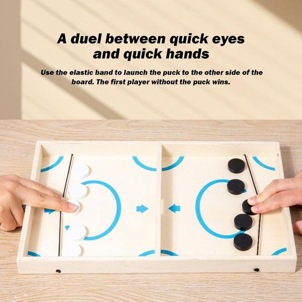 Catapult Board Game Fast-Paced Sling Football Puck Toy Fast-Paced Fun Game Funny Sling Puck Winner Board Table Game For Family