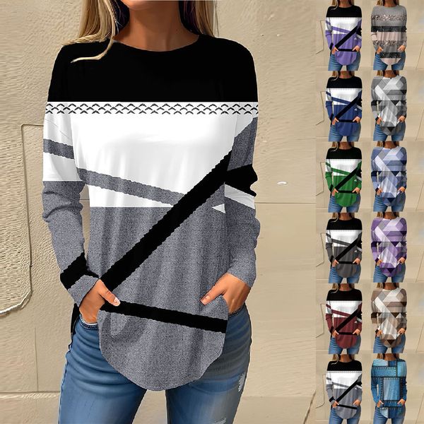 Women's Pullover Tee Shirts Fall Casual Long Sleeve — compare prices at CompareOffers