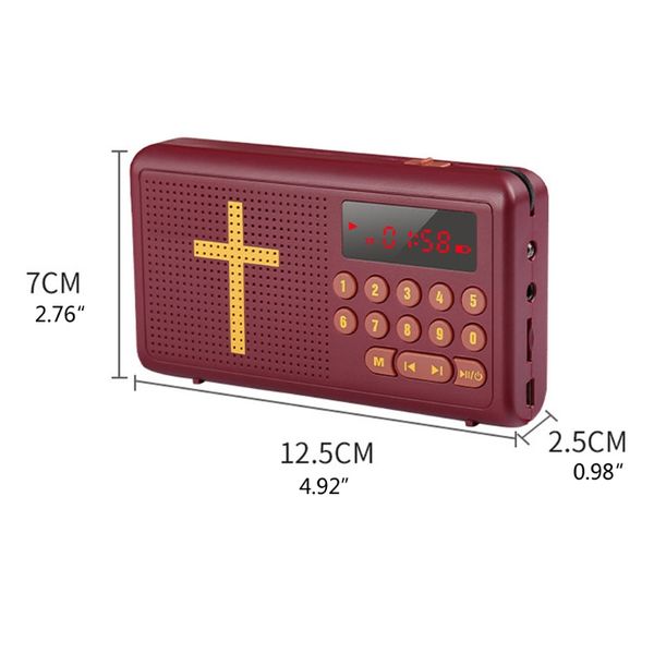 The Talking Bible Player with Rechargeable 20 hz 20 KHZ K0AC