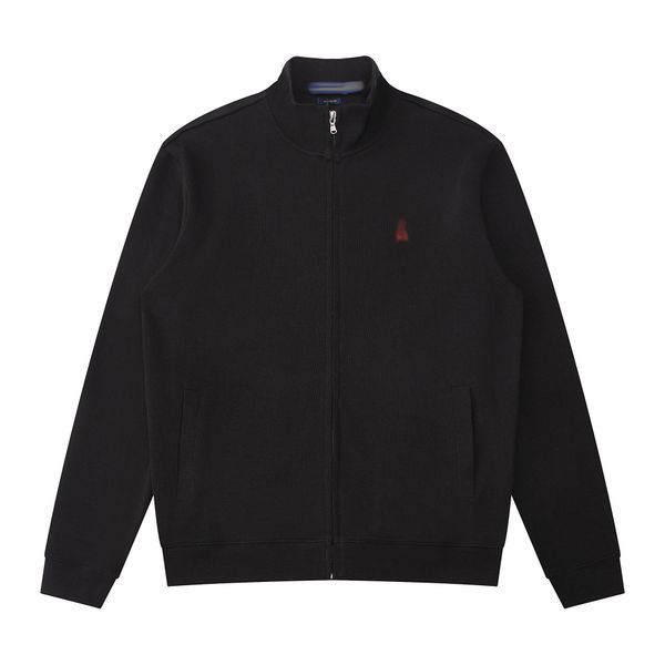 mens sweaters polo hoodie classic embroidery zipper sweater casual thread zipper sweater