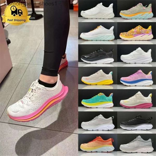 

Big Size 12.5 36-45 Running Shoes For Women Bondi 8 Clifton 9 Kawana Mens designer shoes Athletic Road Shock Absorbing Sneakers trail trainer Gym workout Sports Shoes, Orange