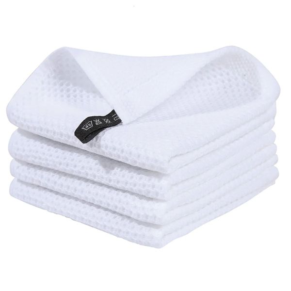 100% pure cotton waffle kitchen napkins super soft and absorbent quick drying napkins white 241113