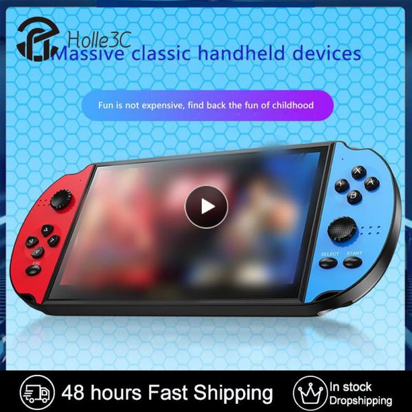 X12PLUS Handheld Game Console 7.0 Inch Large Screen Classic Game Retro Console Portable Game Console Mini Handheld Video Game