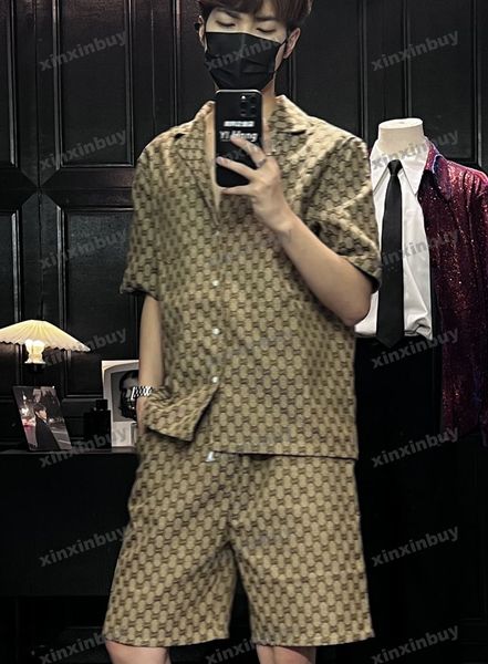 xinxinbuy Men designer Tee t shirt 2024 Italy Double letter jacquard Fabric sets cotton short sleeve cotton women gray black blue Apricot XS-3XL, G01
xinxinbuy Men designer Tee t shirt 2024 Italy Double letter jacquard Fabric sets cotton short sleeve cotton women gray black blue Apricot XS-3XL, G01