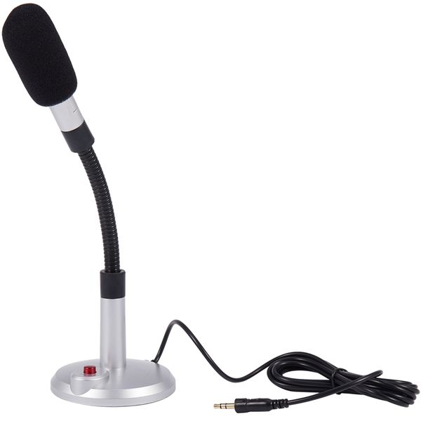 3.5Mm Wired Condenser Microphone For Computer PC Desktop, Laptop, Notebook, Recording, Games, Podcast