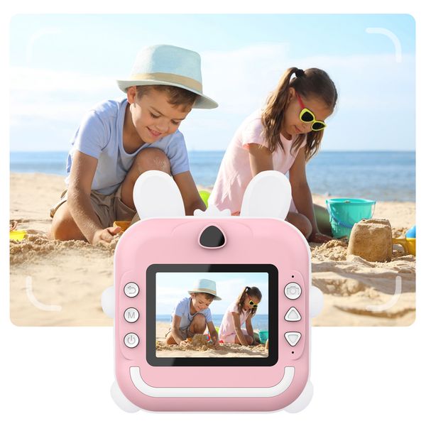 Cute Instant Print new 2025 Camera Kids Digital Camera 10-12 Mini Thermal Printer Kid Toy Gifts